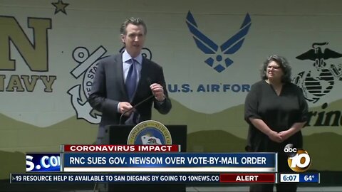 Newsom sued by RNC over mail-in ballot order