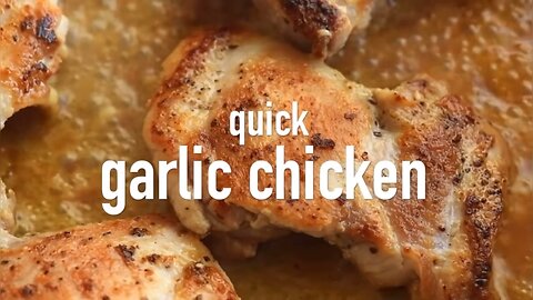 Crispy Garlic Chicken Thighs