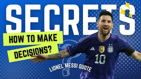 Lionel Messi Success Quote│How To Make Decisions? 🔥│Messi Short Video│LM10 #quote #motivationalvideo