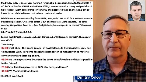 w/Orlov: Negotiations with Woke West/Ukraine and Russia Possible?