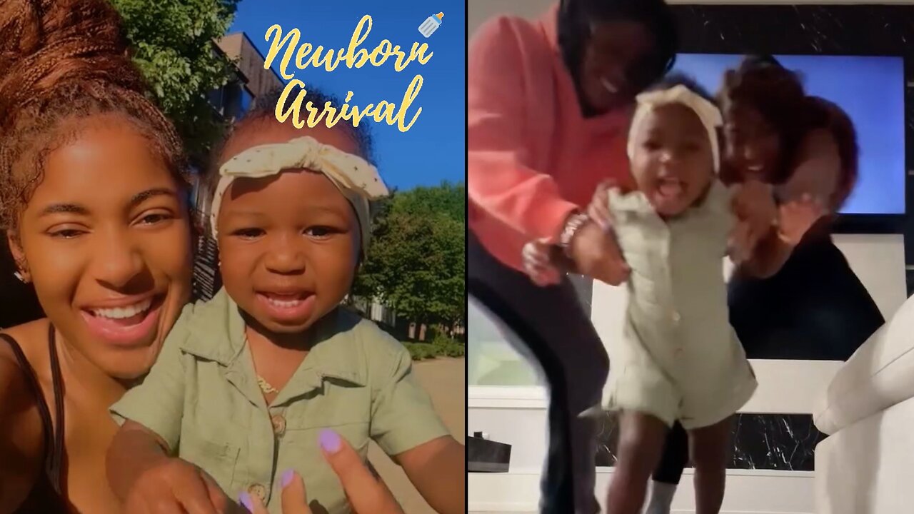 Alvin Kamara & Te'a Cooper Show Off Their Baby Girl Stori For The 1st