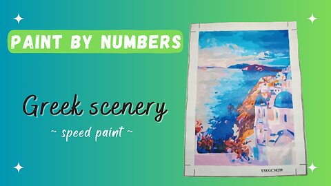 Paint-by-numbers - Greek scenery