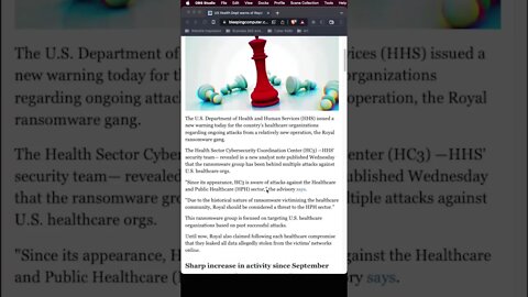 Royal Ransomware Gang hitting US Healthcare #cyberattack #hackingnews #cybersecurity