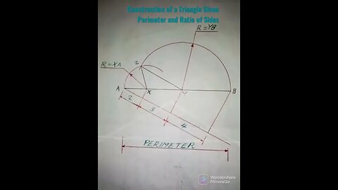 Construction of a Triangle Given Perimeter and Ratio of Sides