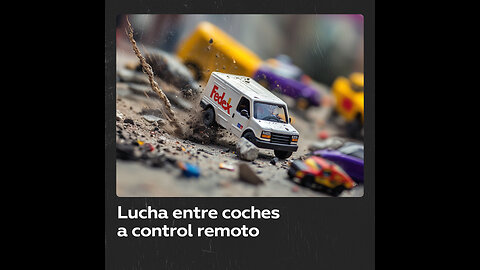 Coches a control remoto se enfrentan en una batalla ‘sumo’