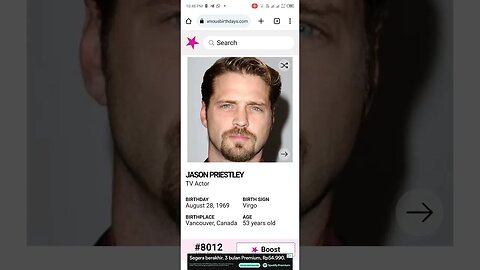 HAPPY 53 BIRTHDAY JASON PRIESTLEY TV Actor