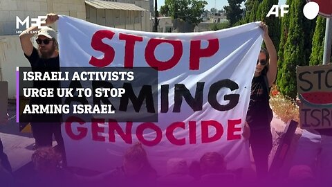 Israeli activists urge UK to stop arming Israel at consulate in Jerusalem