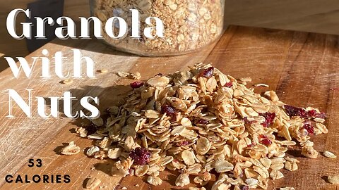 Healthy No Sugar Added Granola Recipe with Oats for Yogurt