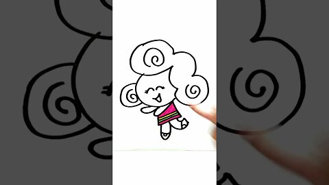 How to Draw and Paint the Very Cute Sarah from the 3 Little Words Group