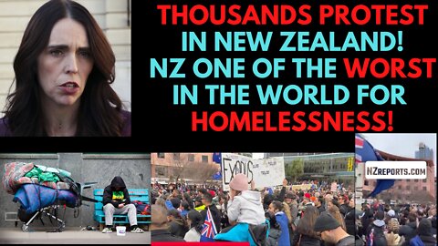 NZ Anti Government Protest! 1% of NZ are Homeless!