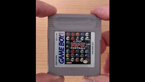 NFL Football for the Game Boy is the first NFL game for the Game Boy. Loaded with Nintendo Game Boy Pocket Black Border Console