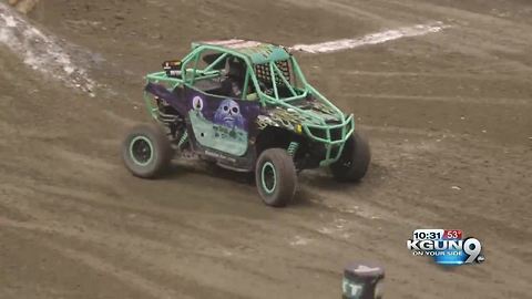 Monster truck driver pays a visit to kids at the Ronald McDonald House