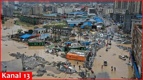 Rainstorms killed 11 people, Causing $1 Billion in damages in city of Huludao, China