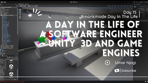 Day In The Life of a Software Engineer | unity3d, Game Engines, and more. | #monkmode Day 16