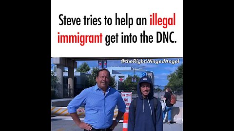 Steve Cortez shows up to the DNC with a Venezuelan migrate to see if he can attend the convention 😭