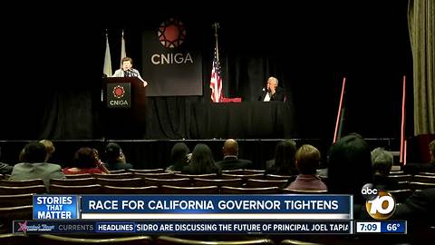 Race for California Governor tightens