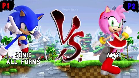 Sonic all forms VS Amy Rose & Blaze & Espio I Sonic Mugen