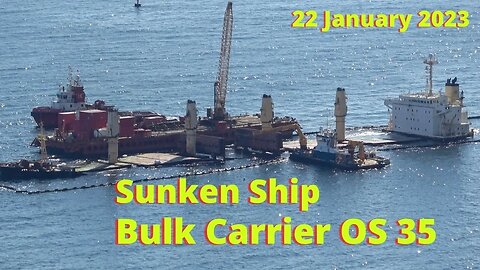 Bulk Carrier OS 35 Zoomed in Footage and Update 22 Jan 2023