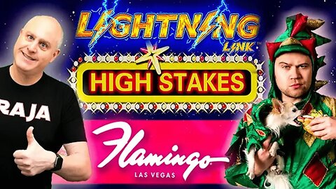 🦩 FLAMINGO LAS VEGAS Jackpot Action 🐲 Piff The Magic Dragon Joins for Lightning Link!