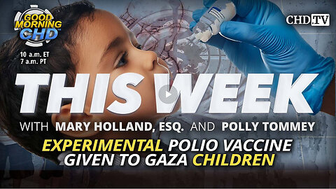 Experimental Polio Vaccine Given To Gaza Children