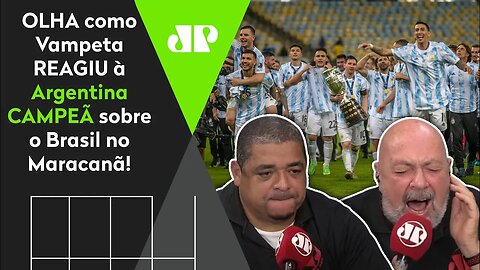 FICOU TRISTE? OLHA como Vampeta REAGIU à Argentina CAMPEÃ sobre o Brasil no Maracanã!