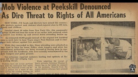 #OnThisDate September 4, 1949 - Peekskill Riots