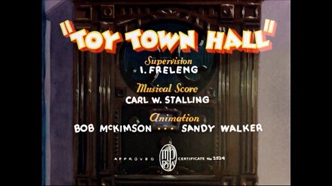 1936, 9-19, Merrie Melodies, Toy Town Hall