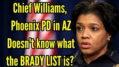 Police Chief ignorant of the Brady List #cops #injustice #ignorance