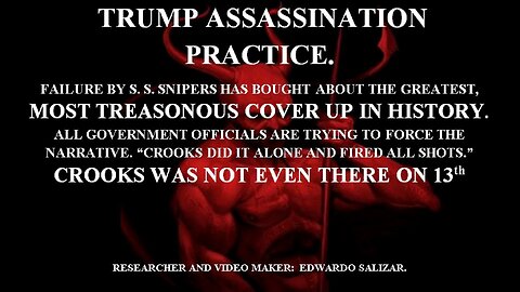 TRUMP ASSASSINATION PRACTICE