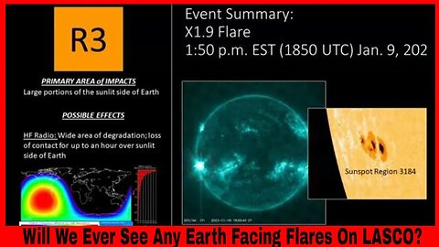 NOAA Has Their Story Together But Solar Flare Blast Not Visible On LASCO?