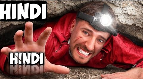 7 Days Stranded In A Cave in Hindi | mrbeast new video in hindil mrbeast hindi