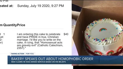 Detroit bakery speaks out about homophobic order