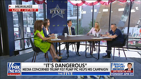 'The Five': Media Concerned Fist Pump Photo Of Bloodied Trump Helps Campaign