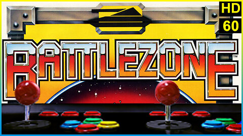 Battlezone (1980). Arcade. Lets Play. Commentary. HD - PugmanPlays