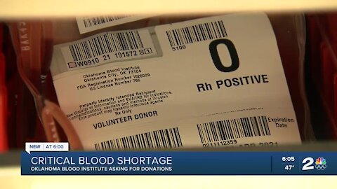 Critical Blood Shortage