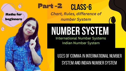 International Number Systems and Indian Number System | Class-6 th maths | Thousands Lakhs Millions