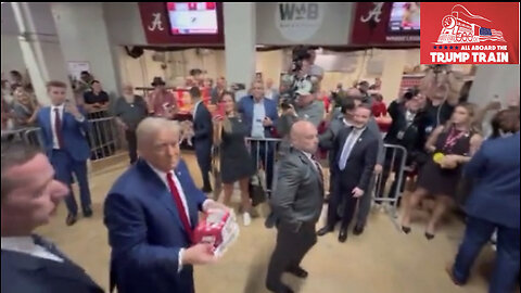 Fans Go Wild For Trump At Georgia/Alabama Game!