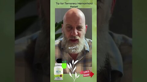 Temporary Hemorrhoid Relief!😇 #piles #hemorrhoidtreatment #hemorrhoids #supplementsthatwork #shorts