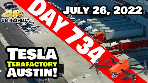 CYBERTRUCK AREA RECEIVES LOADS OF DELIVERIES TODAY! - Tesla Gigafactory Austin 4K Day 734 - 7/26/22