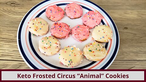 Easy Keto Frosted "Animal" Cookies