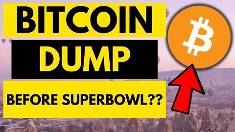 BITCOIN DUMP BEFORE SUPERBOWL!???? BTC price prediction today