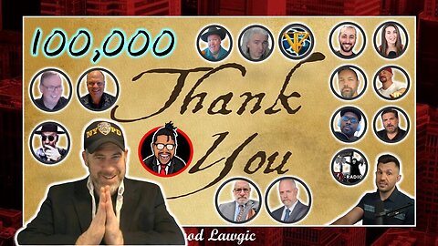 (Starting at 8 PM EDT) THANK YOU! x100,000! THANK YOU!!!