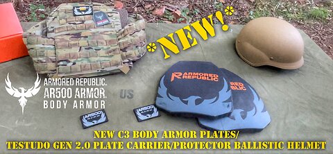 NEW!!! C3 Body Armor Plates from AR500 Armored Republic