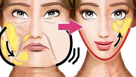 5MIN FACE LIFT + SLIM FACE + DOUBLE CHIN FAT + NO WRINKLES AT HOME