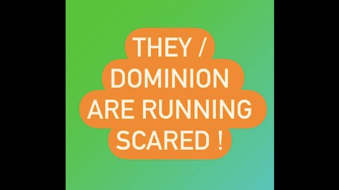 Dominion Is Running SCARED! Issues Cease + Desist Against Witnesses!