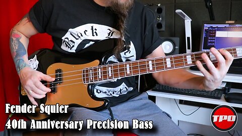 Bass Setup - Fender Squier 40th Anniversary Precision Bass, Vintage Edition (Pszezter Studio)