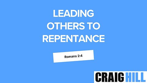 It’s the KINDNESS, not the JUDGEMENT of God that leads people to repentance!