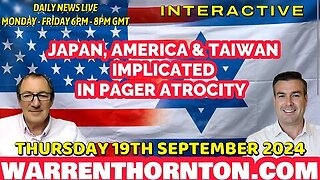 JAPAN, AMERICA AND TAIWAN IMPLICATED IN PAGER ATROCITY WITH PAUL BROOKER & WARREN THORNTON