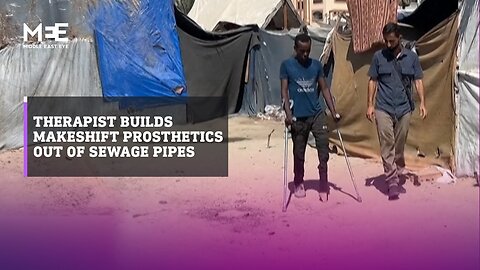 Therapist from Gaza builds makeshift prosthetics out of sewage pipes