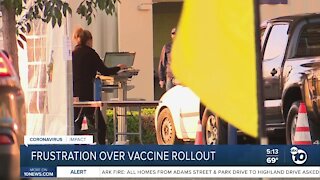 Frustration over San Diego County's vaccine rollout